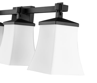 33.25'' Sonorra Matte Black 4 Light Bath Vanity