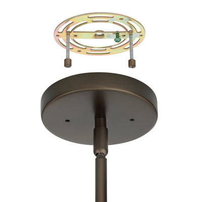 Enzio 6-inch 1-light Forged Bronze Pendant Light with Forged Bronze and Matte White Metal Shade