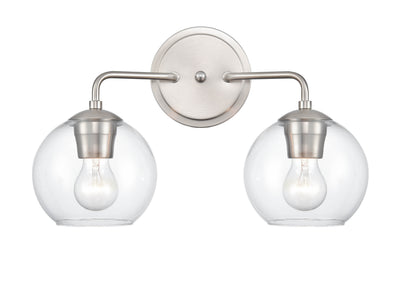 16'' Solmer Brushed Nickel 2 Light Bath Vanity