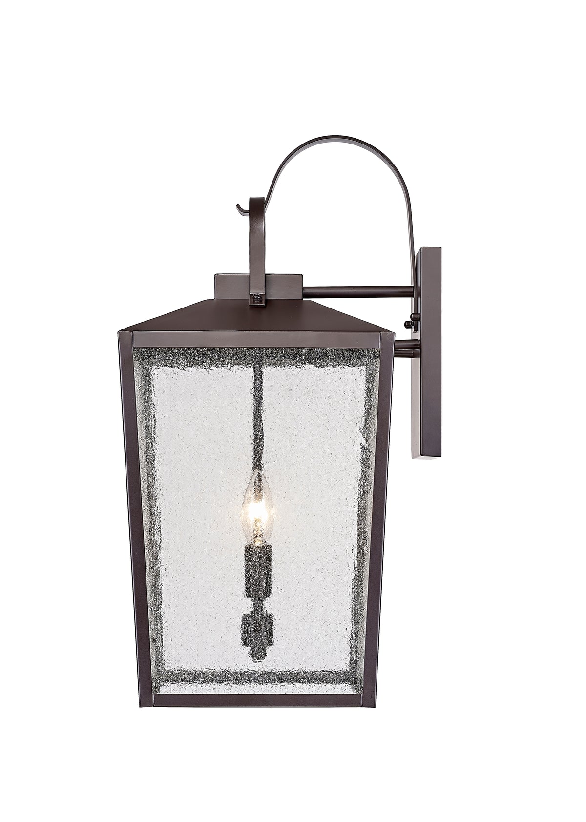 21.75-inch Devens Powder Coated Bronze 2-Light Outdoor Wall Sconce
