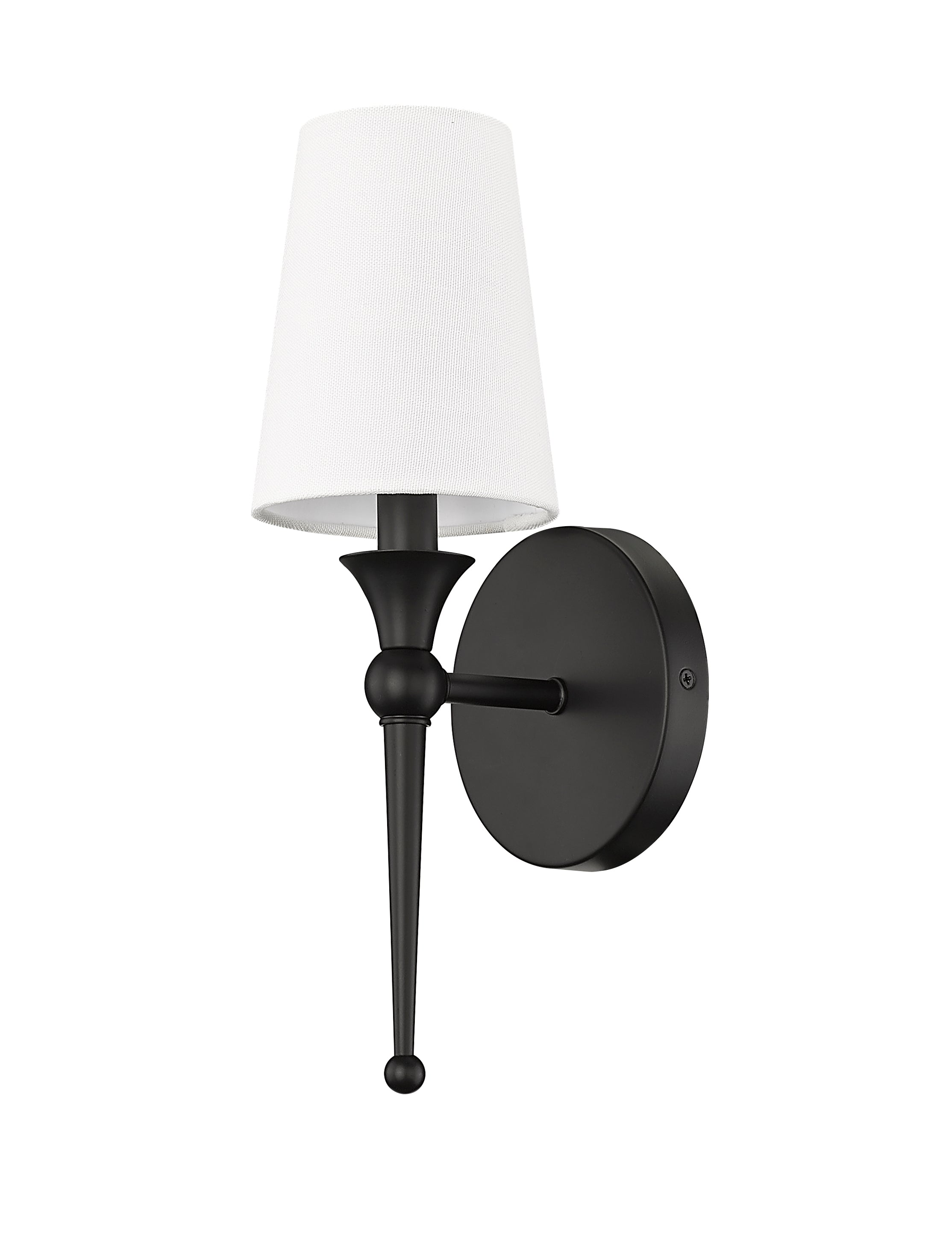 5''  Matte Black 1 Light Wall Sconce