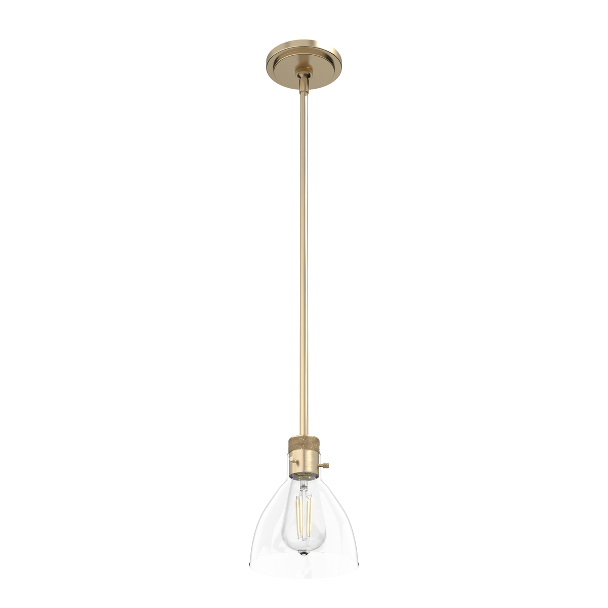 Van Nuys 6-inch 1-light Alturas Gold Pendant with Clear Glass