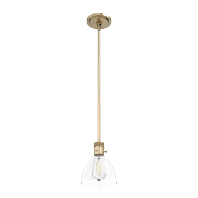 Van Nuys 6-inch 1-light Alturas Gold Pendant with Clear Glass