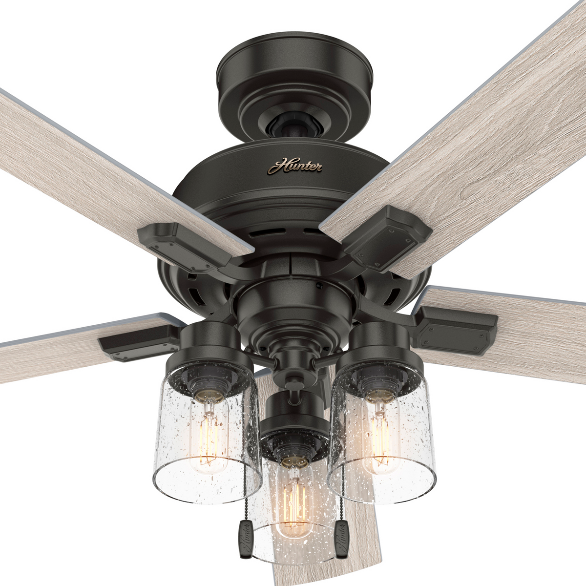 52 inch Hartland Noble Bronze Ceiling Fan with LED Light Kit and Pull Chain