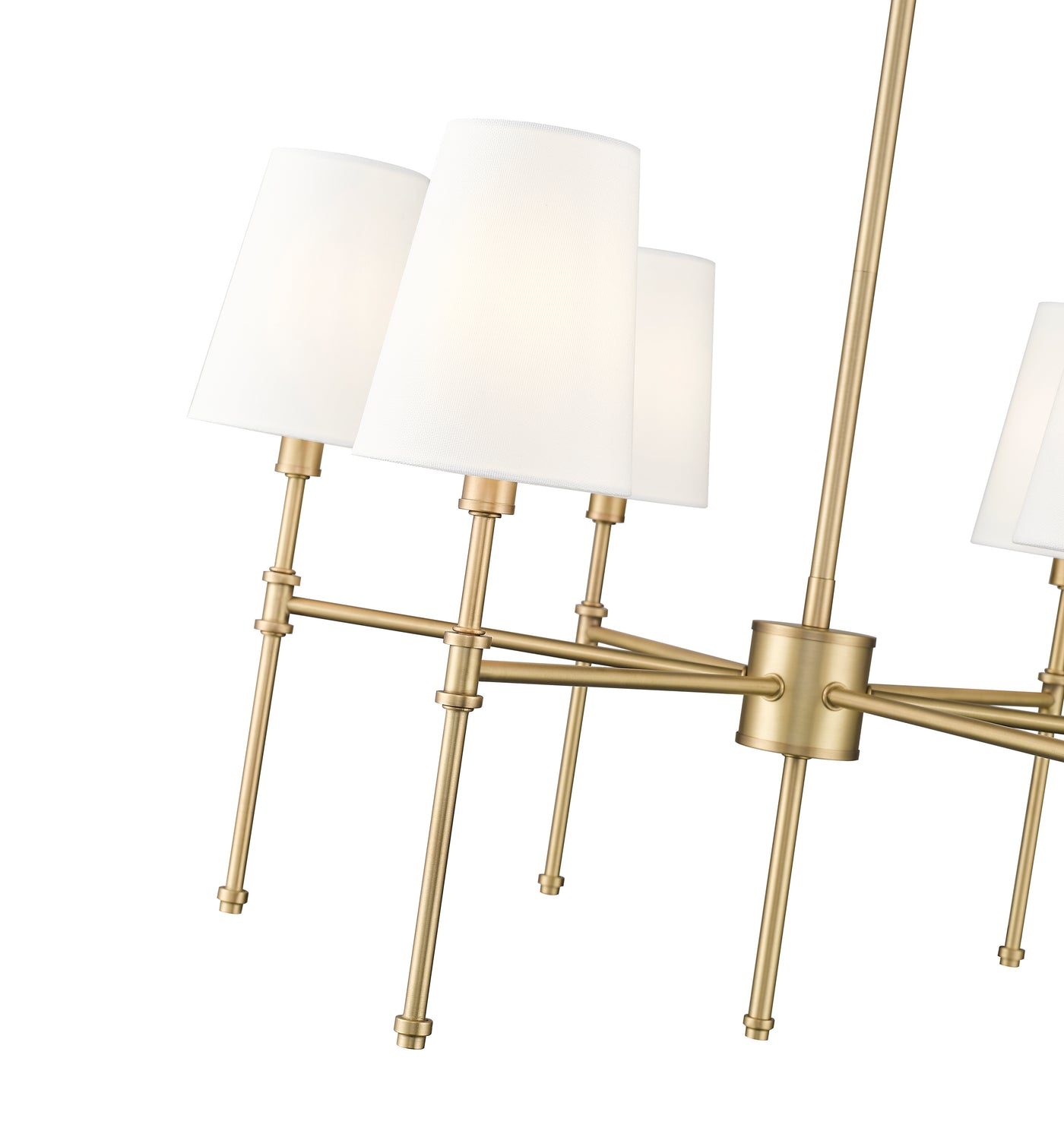15.75'' Adorra Vintage Brass 6 Light Chandelier