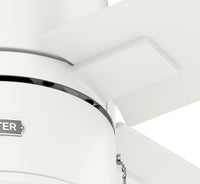 42 inch Beck Fresh White Ceiling Fan with LED Light Kit and Pull Chain