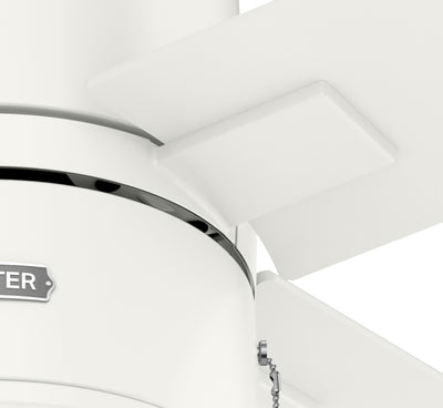 42 inch Beck Fresh White Ceiling Fan with LED Light Kit and Pull Chain