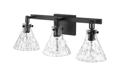 25.5'' Barlon Matte Black 3 Light Bath Vanity