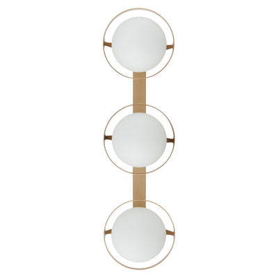 Parker 24-inch 3-light Champagne Gold Vanity Light with Etched Opal Glass Shades