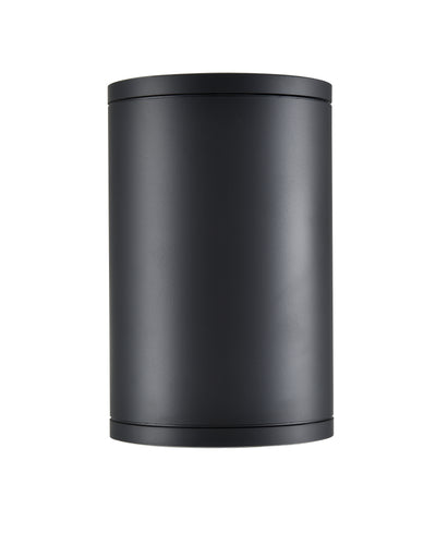 7-inch Vegas Powder Coated Black 1-Light Outdoor Wall Sconce