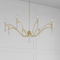 23.5'' Aureline Aged Silver 8 Light Chandelier