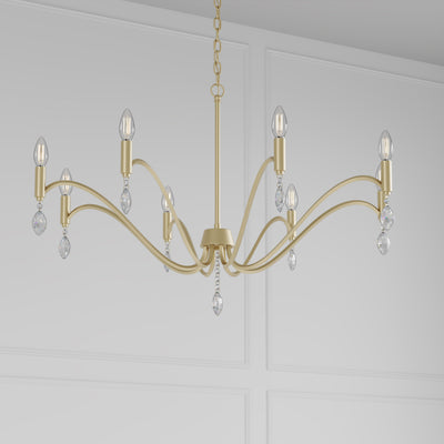 23.5'' Aureline Aged Silver 8 Light Chandelier