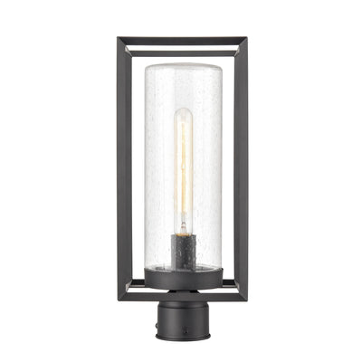 17.63'' Wheatland Powder Coated Black 1 Light Post Lantern