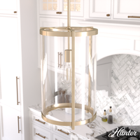 Saddle Creek 23.5-inch 3-light Brushed Nickel Vanity Light with Clear Seeded Glass