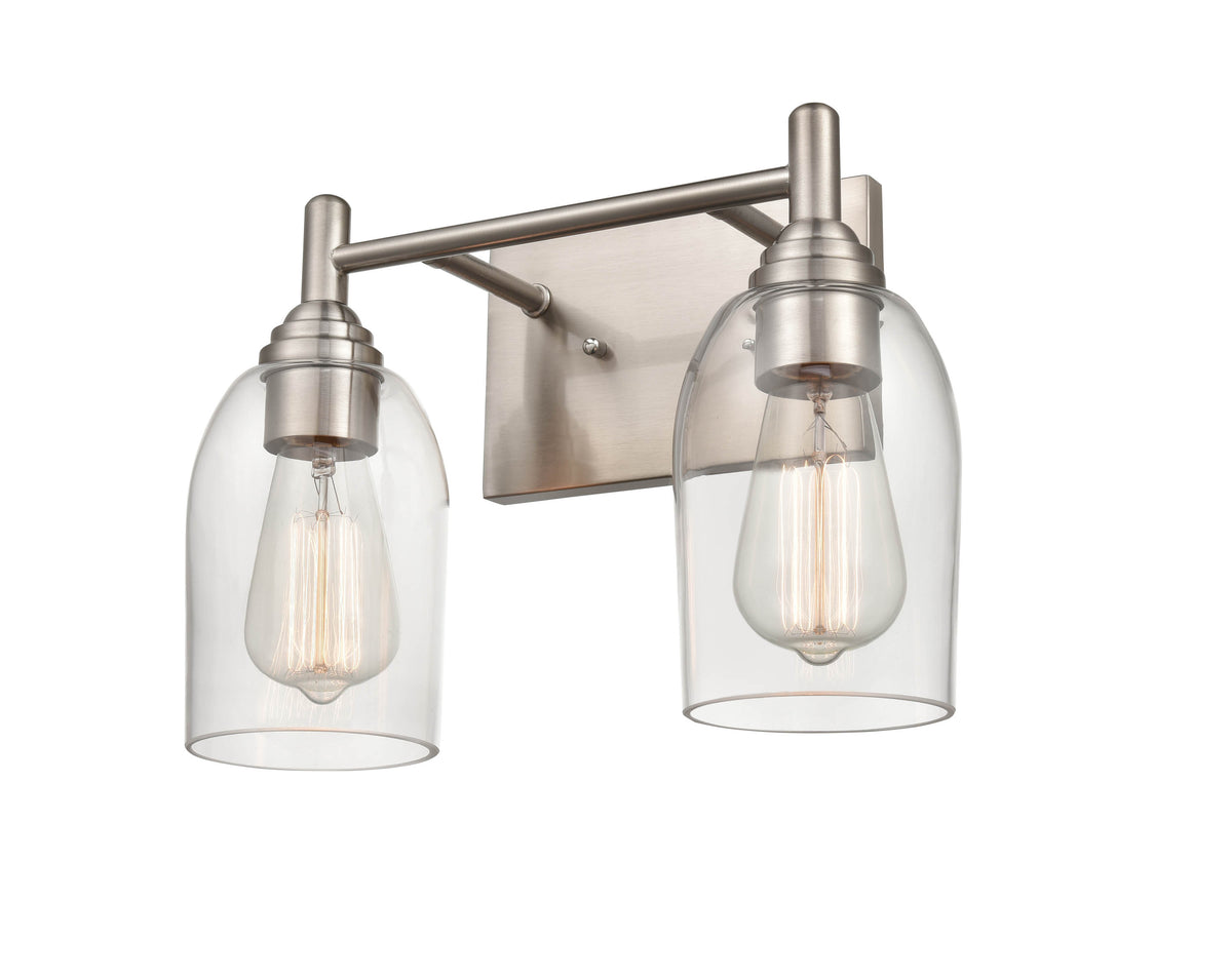 13.25'' Arlett Brushed Nickel 2 Light Bath Vanity