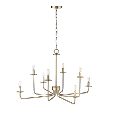 22'' Marceline Modern Gold 8 Light Chandelier