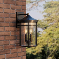 10.5'' Namath Textured Black 2 Light Wall Sconce