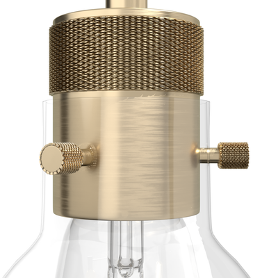 Van Nuys 6-inch 1-light Alturas Gold Pendant with Clear Glass