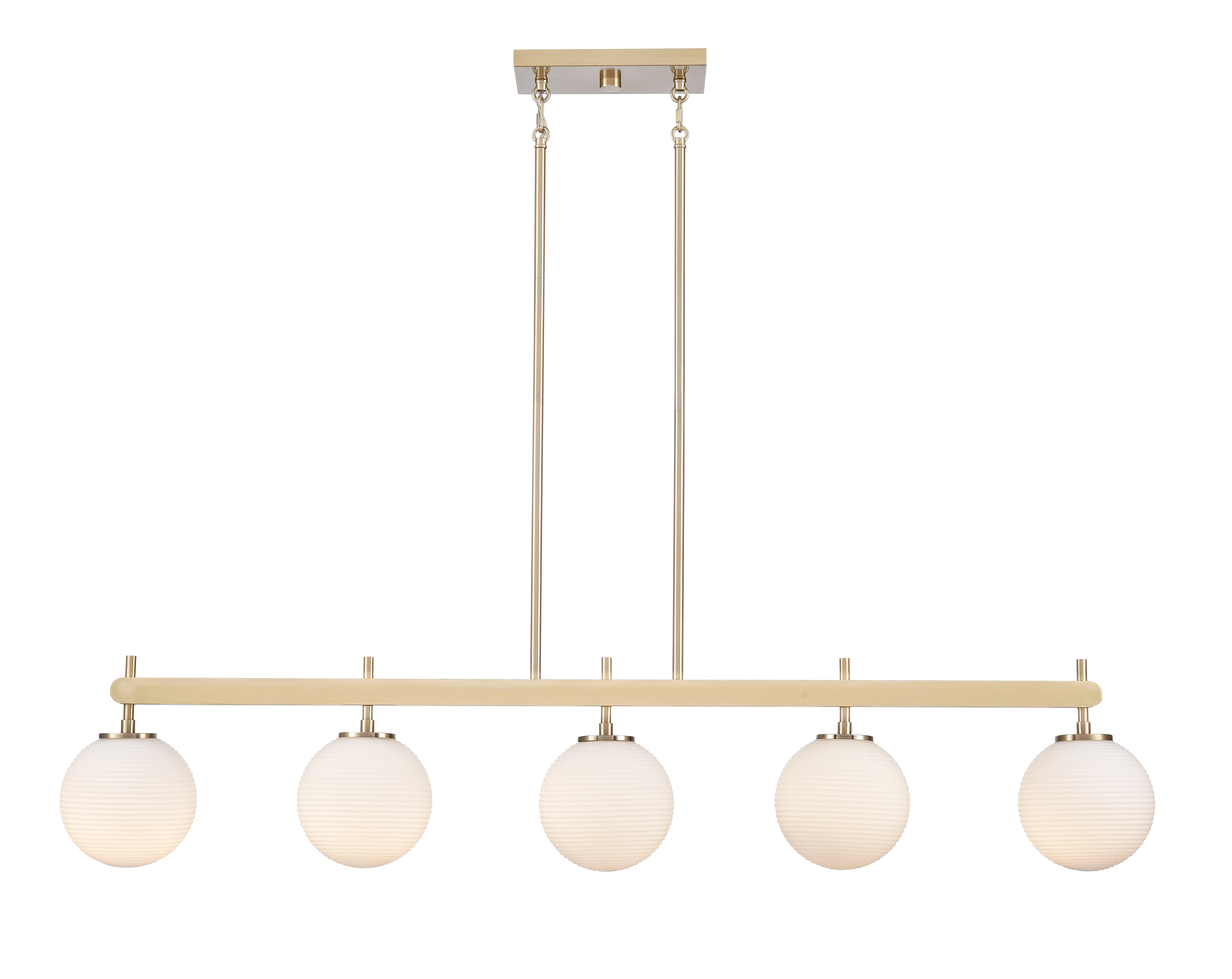 9.25'' Coretta Modern Gold 5 Light Linear Chandelier