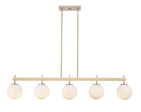 9.25'' Coretta Modern Gold 5 Light Linear Chandelier