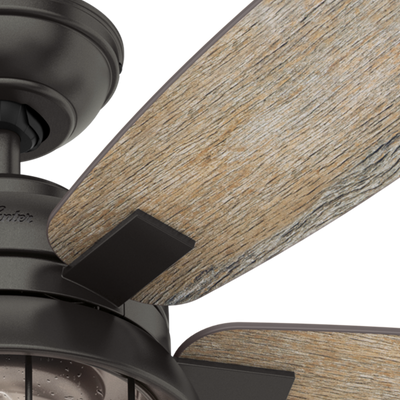 52 inch Coral Bay Noble Bronze Damp Rated Ceiling Fan with LED Light Kit and Handheld Remote