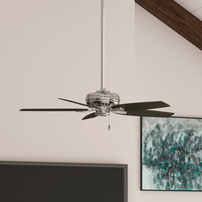 52 inch Newsome Brushed Nickel Ceiling Fan and Pull Chain