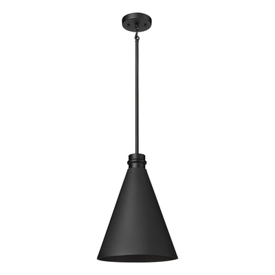 17.5'' Axston Textured Black 1 Light Hanging Lantern