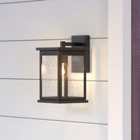 7'' Bowton Powder Coated Black 1 Light Wall Sconce