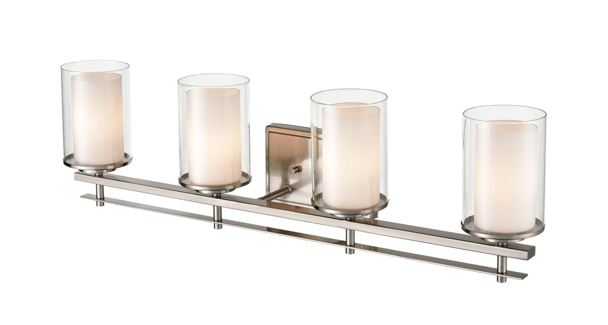 31'' Huderson Brushed Nickel 4 Light Bath Vanity