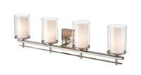 31'' Huderson Brushed Nickel 4 Light Bath Vanity