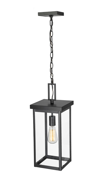 20'' Barkeley Powder Coated Black 1 Light Hanging Lantern