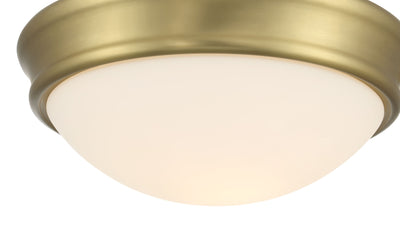 4'' Baumann Vintage Brass 1 Light Flush Mount