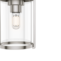 Astwood 6-inch 1-light Brushed Nickel Pendant with Clear Glass