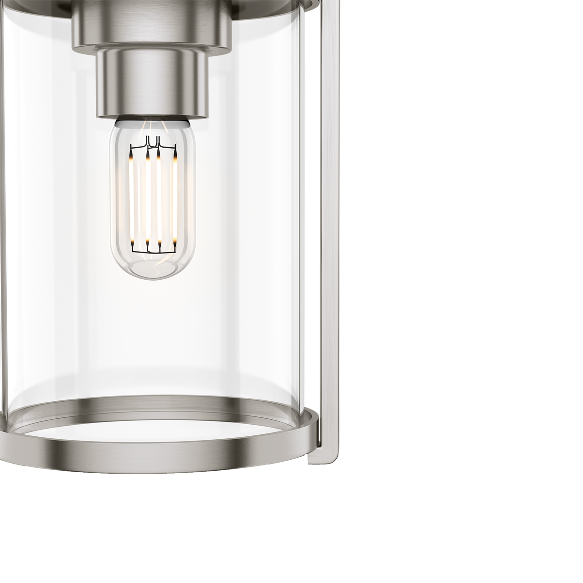 Astwood 6-inch 1-light Brushed Nickel Pendant with Clear Glass