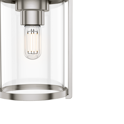 Astwood 6-inch 1-light Brushed Nickel Pendant with Clear Glass