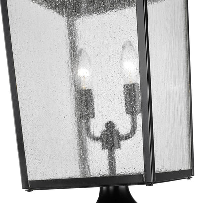 22.75'' Devens Powder Coated Black 2 Light Post Lantern