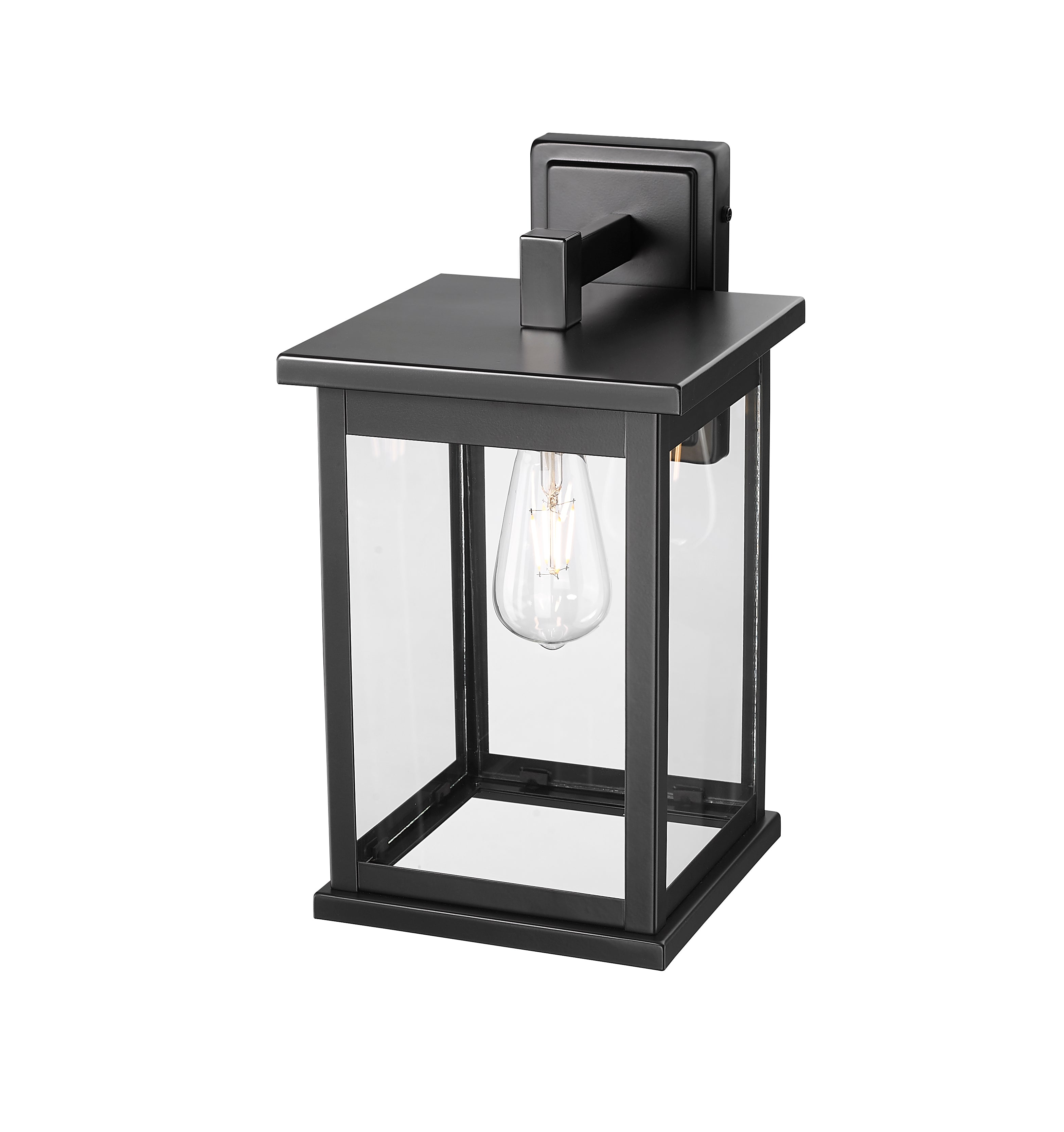 8.5'' Bowton II Powder Coated Black 1 Light Wall Sconce