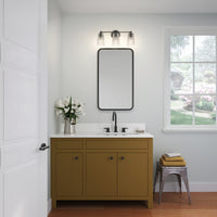 20'' Ashli Matte Black 3 Light Bath Vanity