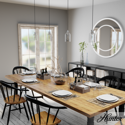 Lochemeade 4.5-inch 1-light Brushed Nickel Pendant with Clear Seeded Glass