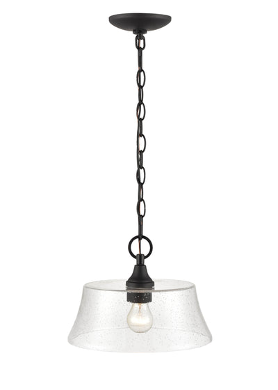 8.5'' Caily Matte Black 1 Light Pendant