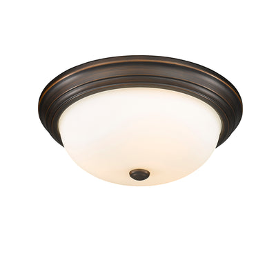 5.75'' Kipson Rubbed Bronze 3 Light Flush Mount