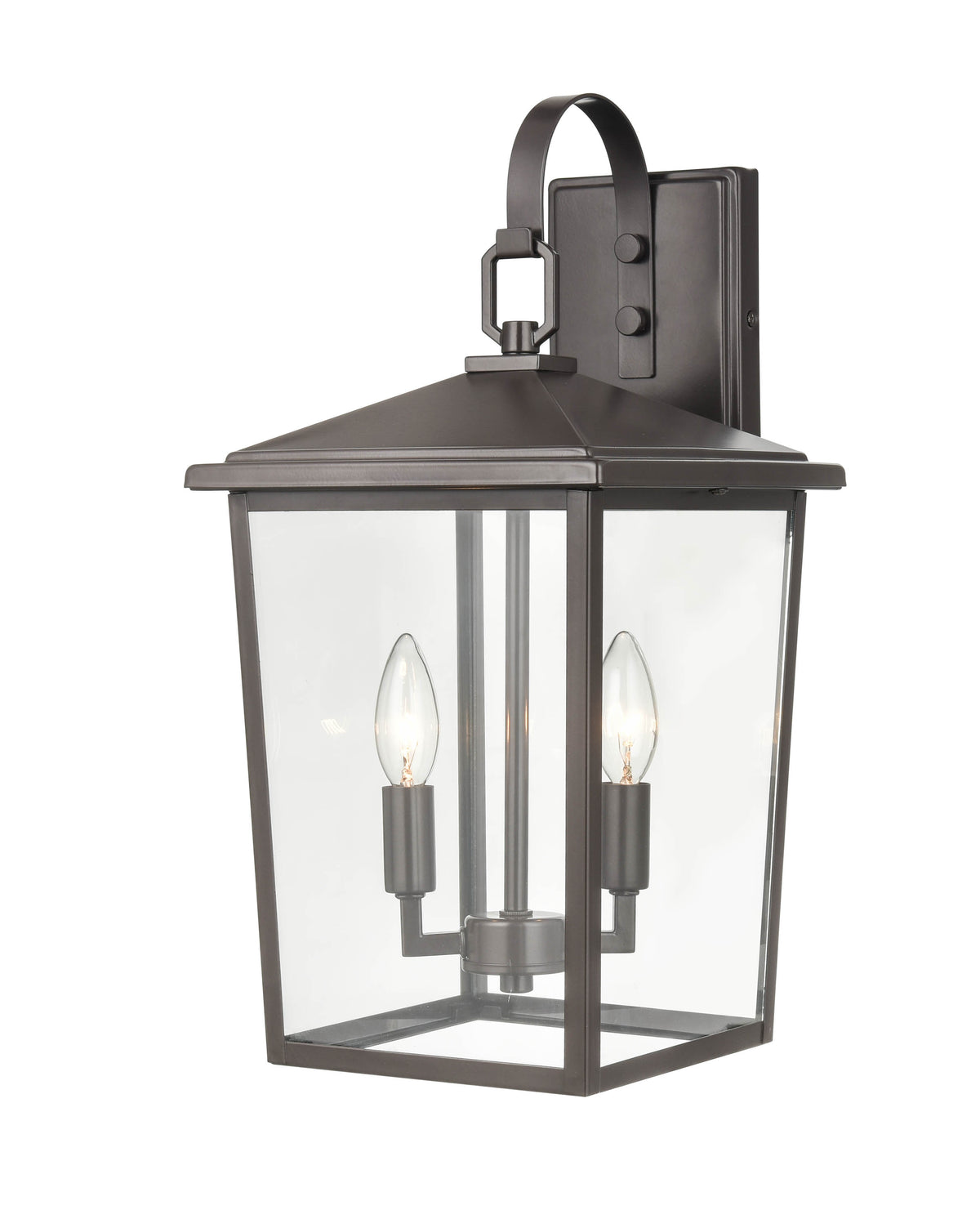 9'' Fetterton Powder Coated Bronze 2 Light Wall Sconce