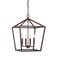 22.75'' Corona Rubbed Bronze 4 Light Pendant