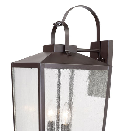 21.75-inch Devens Powder Coated Bronze 2-Light Outdoor Wall Sconce