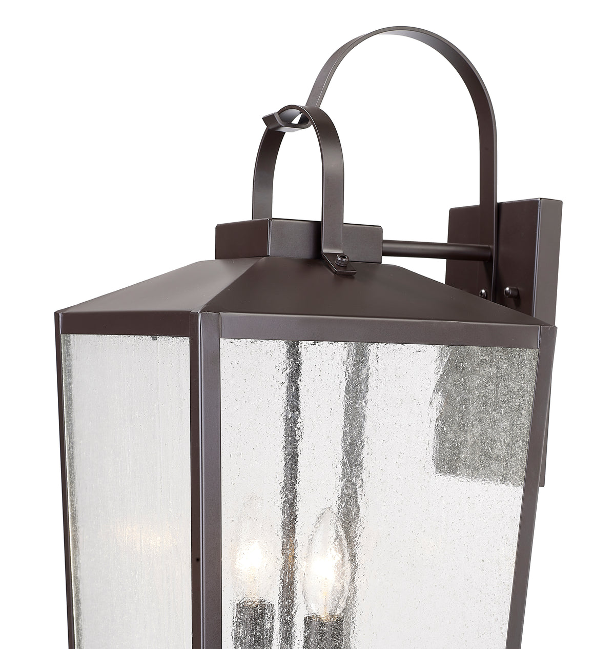 21.75-inch Devens Powder Coated Bronze 2-Light Outdoor Wall Sconce
