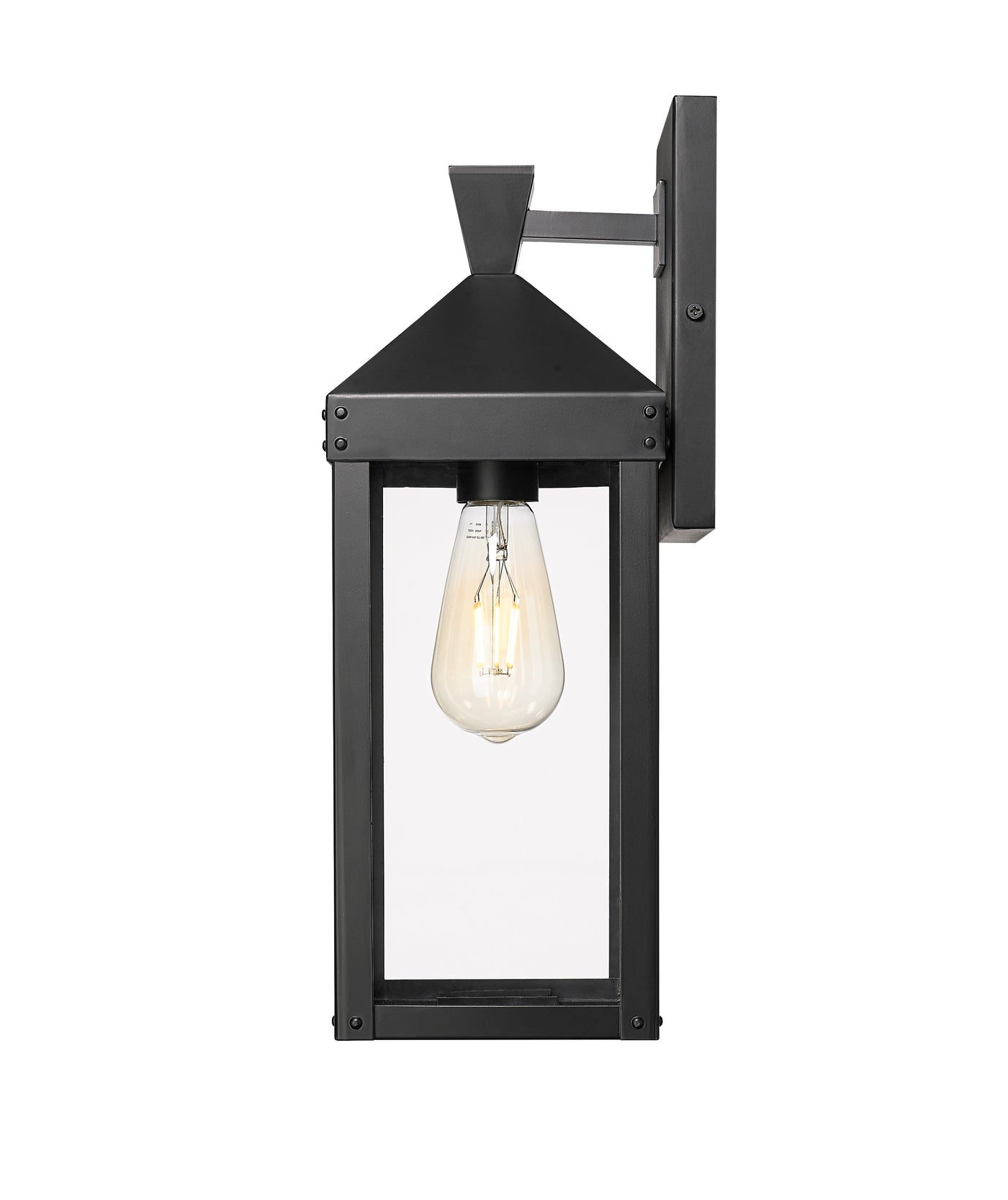 6.25'' Yates Powder Coated Black 1 Light Wall Sconce