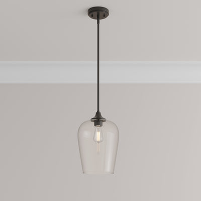 51'' Ashford Matte Black 1 Light Mini Pendant