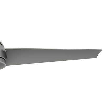 52 inch Trimaran Matte Silver WeatherMax Indoor / Outdoor Ceiling Fan and Wall Control