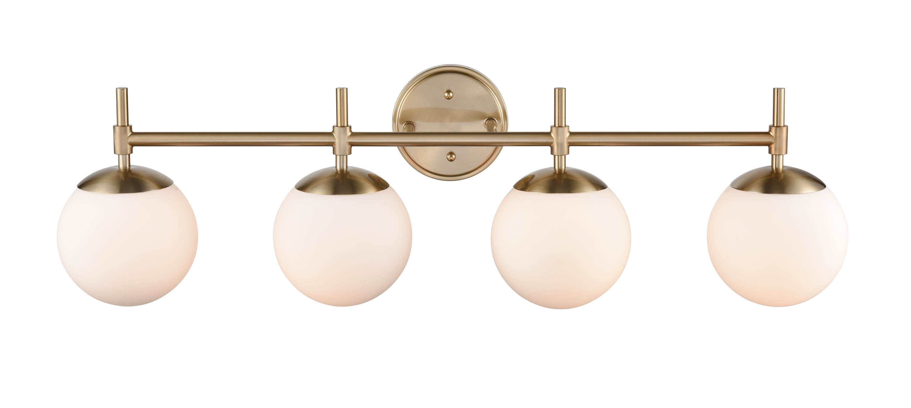 33''  Modern Gold 4 Light Bath Vanity