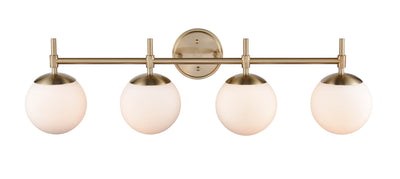 33''  Modern Gold 4 Light Bath Vanity
